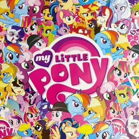 کاغذ کادو طرح پونی My little pony